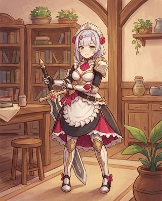 Noelle Genshin Impact Character Art